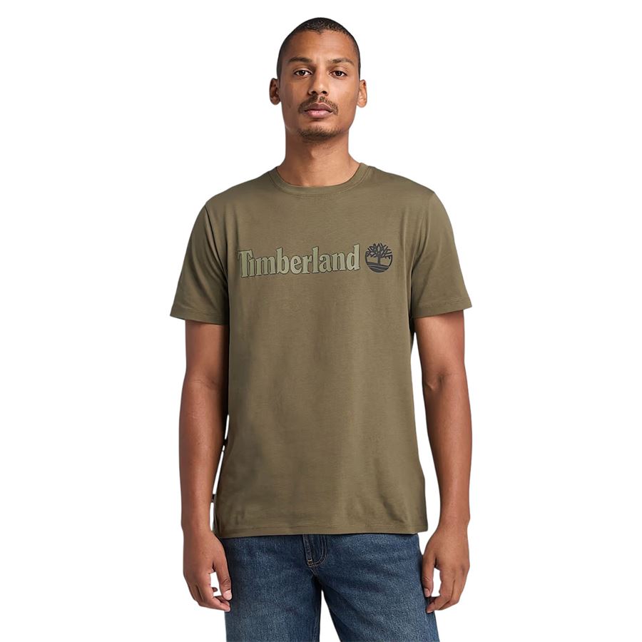 T-shirt a Maniche Corte con Logo Lineare Kennebec River da Uomo Timberland | TB0A5UPQA58